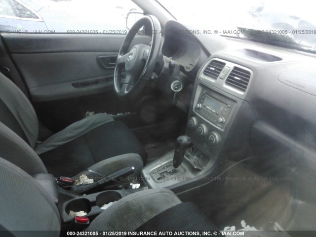 JF1GD61607H522282 - 2007 SUBARU IMPREZA 2.5I BLACK photo 5