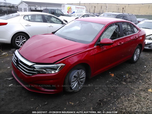 3VWC57BU3KM058379 - 2019 VOLKSWAGEN JETTA S/SE/R-LINE RED photo 2