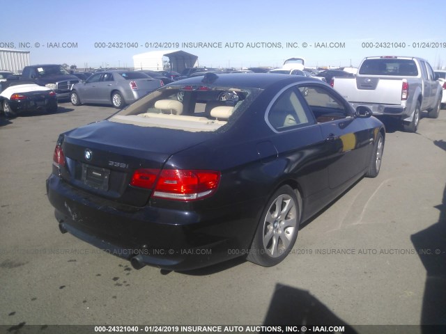 WBAWC73539E270158 - 2009 BMW 335 XI BLUE photo 4