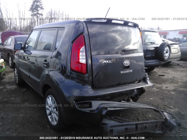 KNDJT2A62C7446639 - 2012 KIA SOUL +/!/SPORT BLACK photo 3