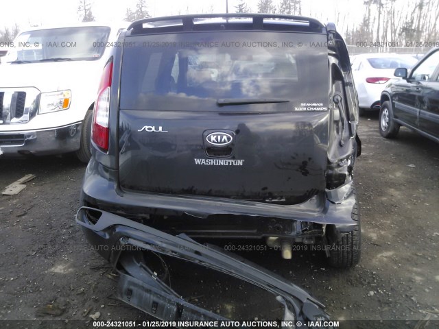 KNDJT2A62C7446639 - 2012 KIA SOUL +/!/SPORT BLACK photo 6