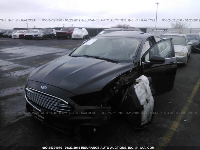 3FA6P0LU5JR124034 - 2018 FORD FUSION SE HYBRID BLACK photo 6