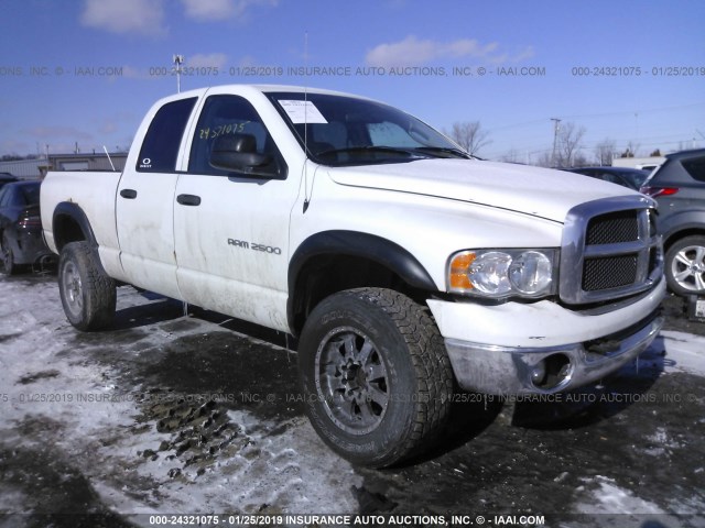 3D7KU28D83G712990 - 2003 DODGE RAM 2500 ST/SLT WHITE photo 1