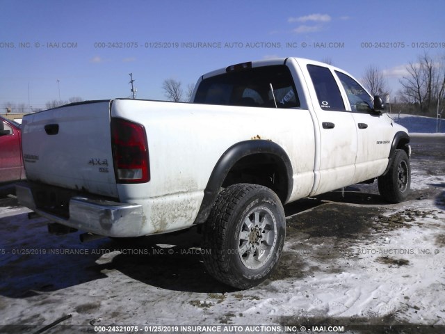 3D7KU28D83G712990 - 2003 DODGE RAM 2500 ST/SLT WHITE photo 4