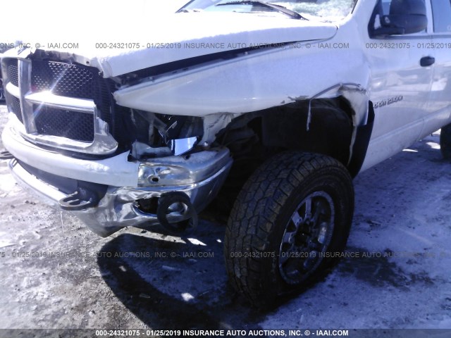 3D7KU28D83G712990 - 2003 DODGE RAM 2500 ST/SLT WHITE photo 6