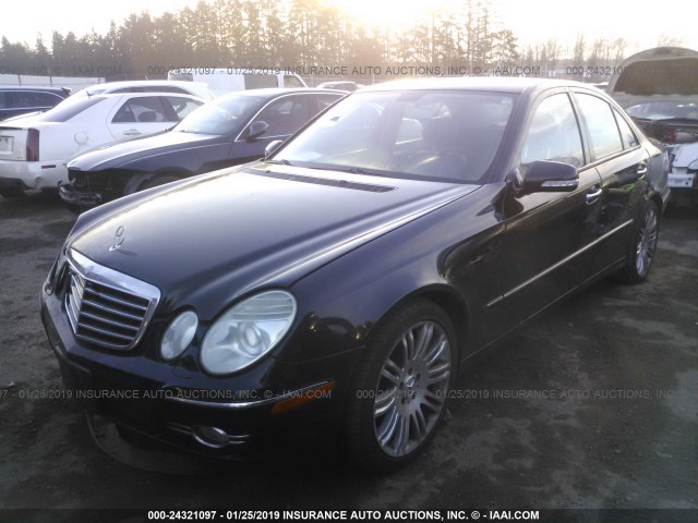 WDBUF56X07B026015 - 2007 MERCEDES-BENZ E 350 BLACK photo 2