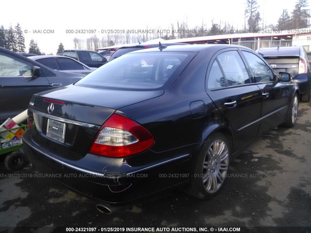 WDBUF56X07B026015 - 2007 MERCEDES-BENZ E 350 BLACK photo 4