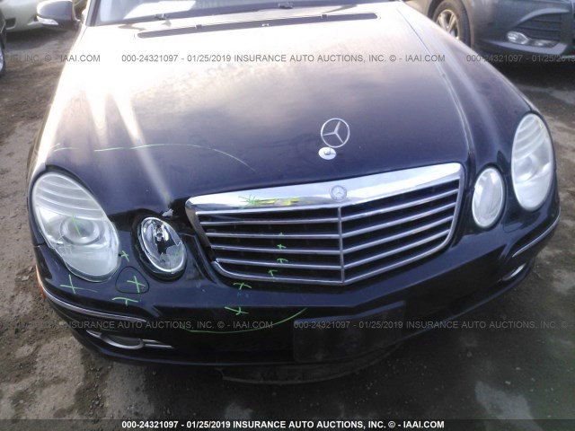 WDBUF56X07B026015 - 2007 MERCEDES-BENZ E 350 BLACK photo 6