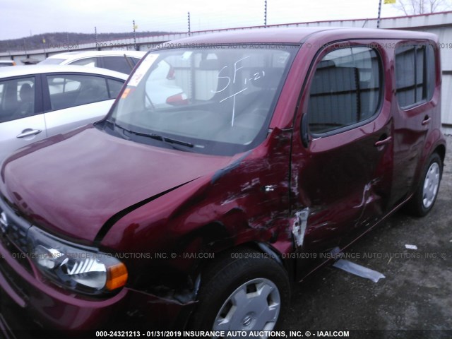 JN8AZ2KR9CT251589 - 2012 NISSAN CUBE S/SL/KROM RED photo 6