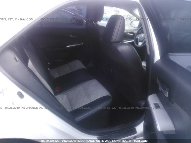 4T1BF1FK9CU107224 - 2012 TOYOTA CAMRY SE/LE/XLE WHITE photo 8