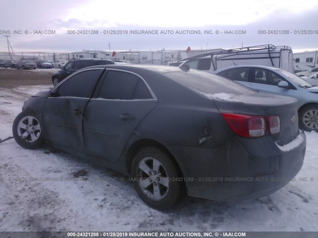 1G11B5SL3EF186987 - 2014 CHEVROLET MALIBU LS GRAY photo 3