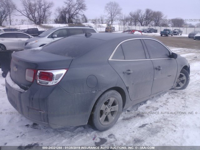 1G11B5SL3EF186987 - 2014 CHEVROLET MALIBU LS GRAY photo 4