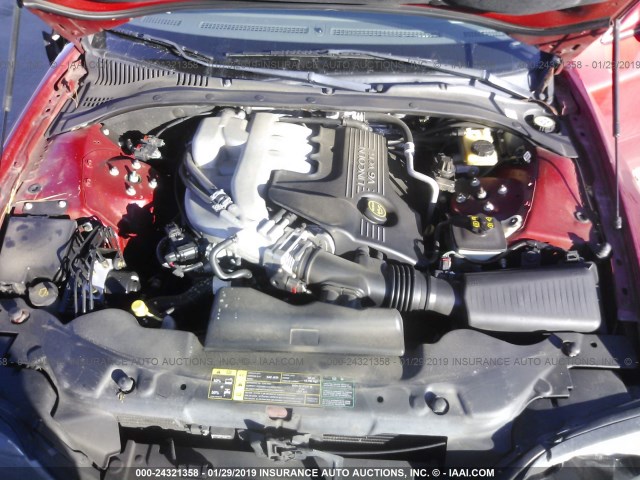 1LNHM86S94Y688016 - 2004 LINCOLN LS წითელი ფოტო 10