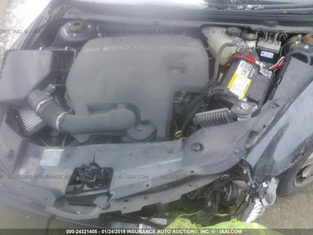 1G1ZG57B794260305 - 2009 CHEVROLET MALIBU LS BLACK photo 10