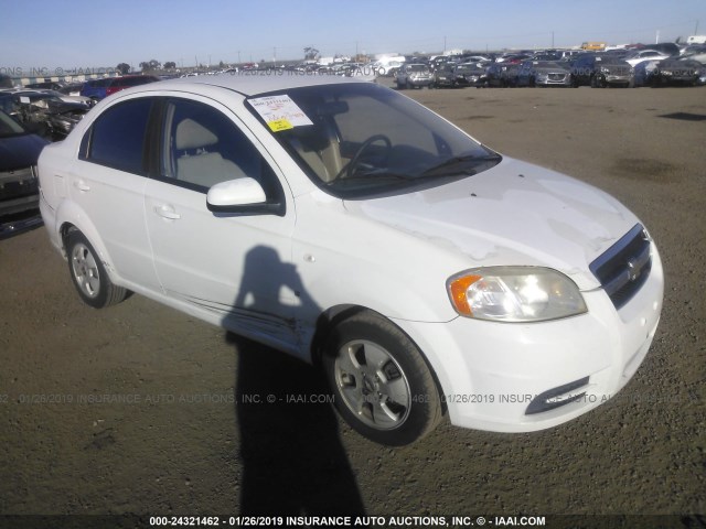KL1TD566X7B145272 - 2007 CHEVROLET AVEO LS WHITE photo 1