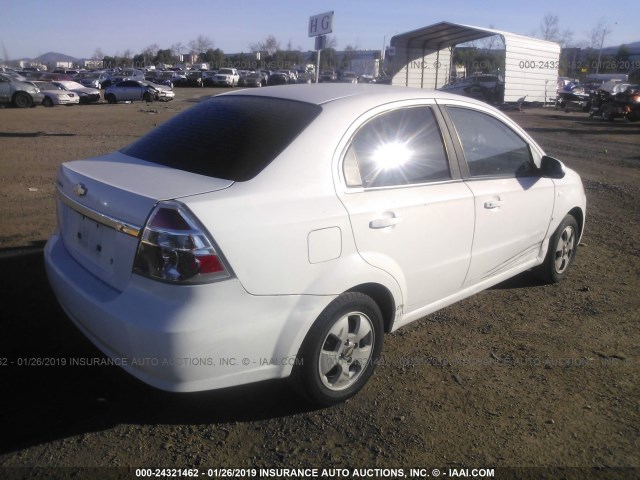 KL1TD566X7B145272 - 2007 CHEVROLET AVEO LS WHITE photo 4
