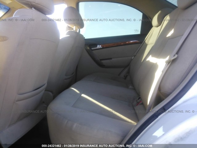 KL1TD566X7B145272 - 2007 CHEVROLET AVEO LS WHITE photo 8