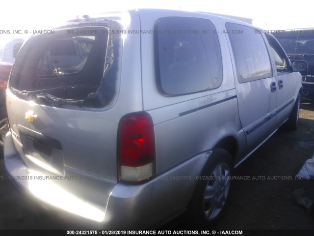 1GNDV23L86D116172 - 2006 CHEVROLET UPLANDER LS SILVER photo 4