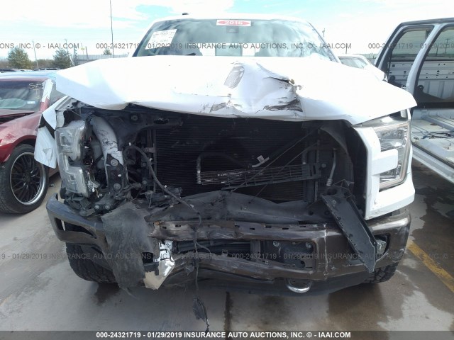 1FTEW1EG6GKD71467 - 2016 FORD F150 SUPERCREW WHITE photo 6