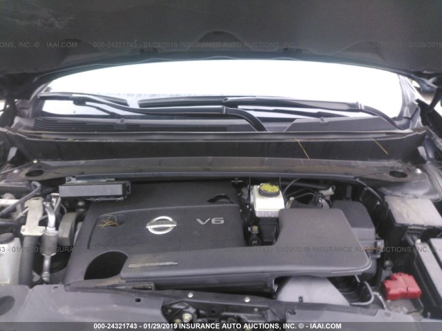 5N1AR2MM7FC714407 - 2015 NISSAN PATHFINDER S/SV/SL/PLATINUM BLUE photo 10