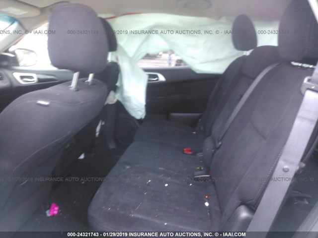 5N1AR2MM7FC714407 - 2015 NISSAN PATHFINDER S/SV/SL/PLATINUM BLUE photo 8