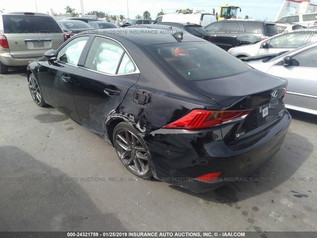 JTHBA1D23H5057975 - 2017 LEXUS IS 200T 黑色 照片 3