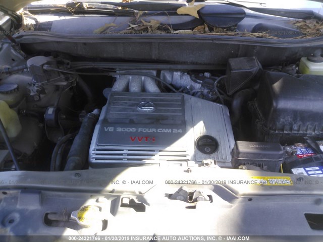 JT6HF10U6Y0097704 - 2000 LEXUS RX GOLD photo 10