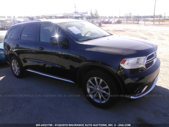 1C4RDHAG7GC301704 - 2016 DODGE DURANGO SXT BLACK photo 1