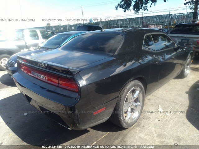 2C3CDYAG5EH247663 - 2014 DODGE CHALLENGER SXT BLACK photo 4