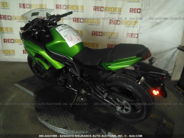 JKAEXEE11FDA18229 - 2015 KAWASAKI EX650 E GREEN photo 3