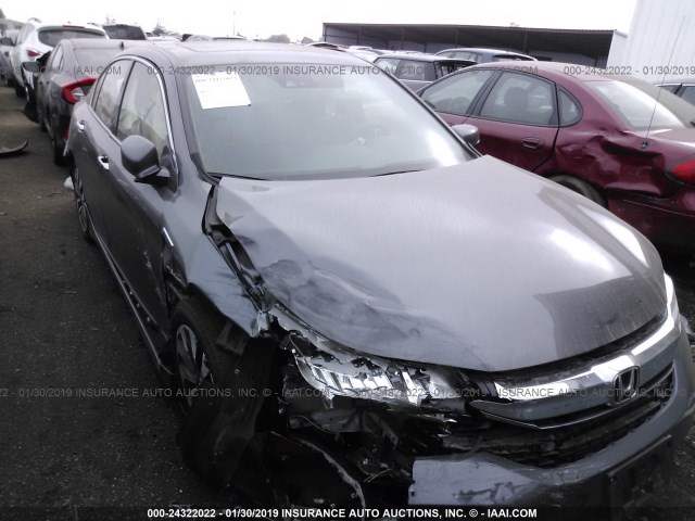 JHMCR6F7XHC018010 - 2017 HONDA ACCORD HYBRID/TOURING GRAY photo 1