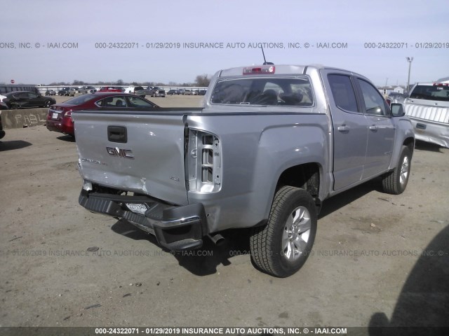 1GTG5CENXJ1310142 - 2018 GMC CANYON SLE SILVER photo 4