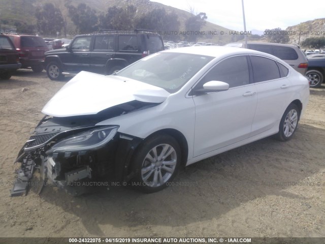 1C3CCCAB8GN162515 - 2016 CHRYSLER 200 LIMITED WHITE photo 2