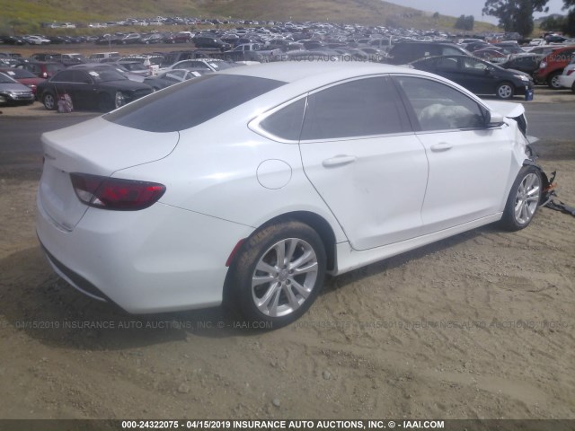 1C3CCCAB8GN162515 - 2016 CHRYSLER 200 LIMITED WHITE photo 4