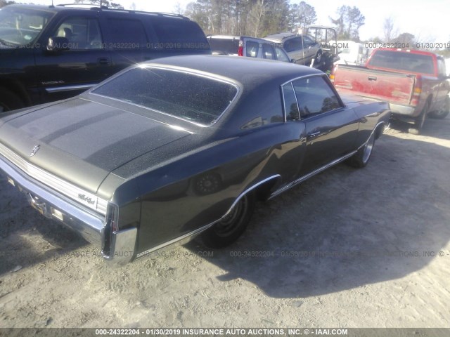 1H57J2B606567 - 1972 CHEVROLET MONTE CARLO  GRAY photo 4