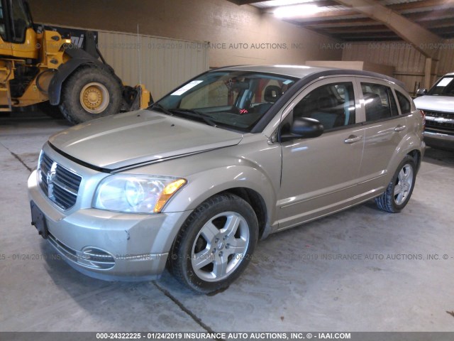 1B3HB48A99D147801 - 2009 DODGE CALIBER SXT TAN photo 2