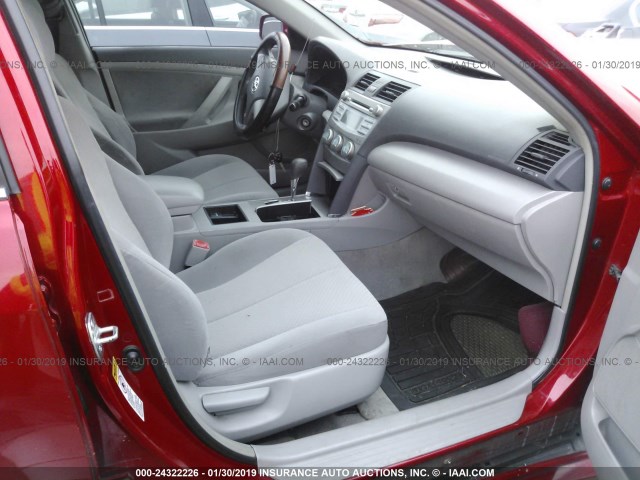 4T1BE46K97U131758 - 2007 TOYOTA CAMRY NEW GENERAT CE/LE/XLE/SE RED photo 5