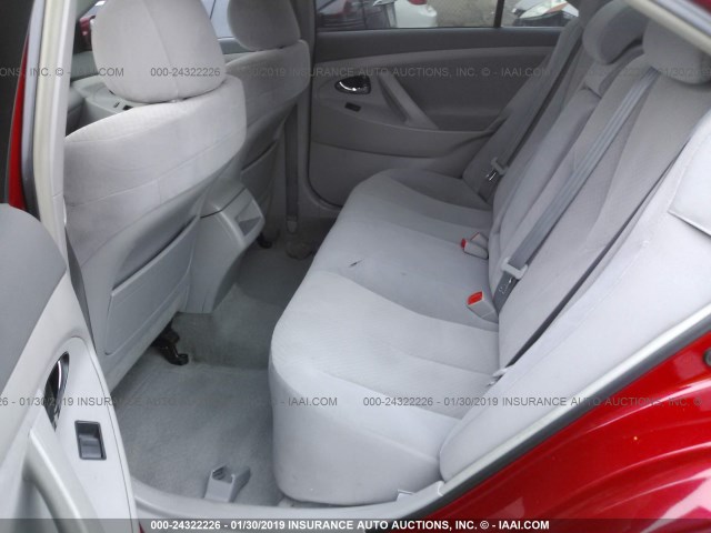 4T1BE46K97U131758 - 2007 TOYOTA CAMRY NEW GENERAT CE/LE/XLE/SE RED photo 8