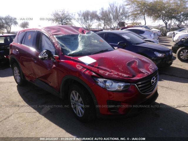 JM3KE2BY5G0885693 - 2016 MAZDA CX-5 SPORT RED photo 1