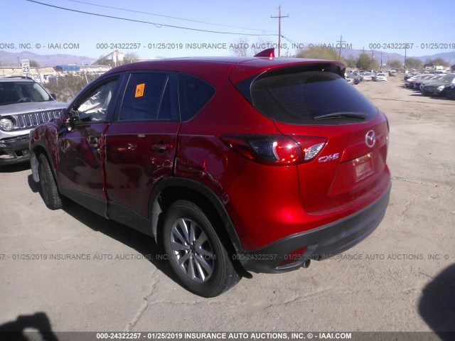 JM3KE2BY5G0885693 - 2016 MAZDA CX-5 SPORT RED photo 3