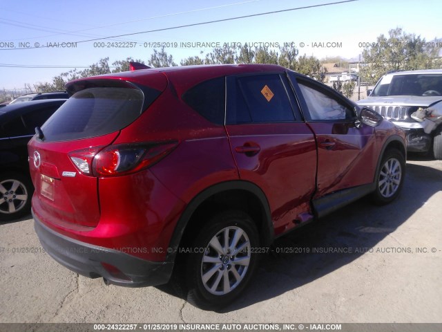 JM3KE2BY5G0885693 - 2016 MAZDA CX-5 SPORT RED photo 4