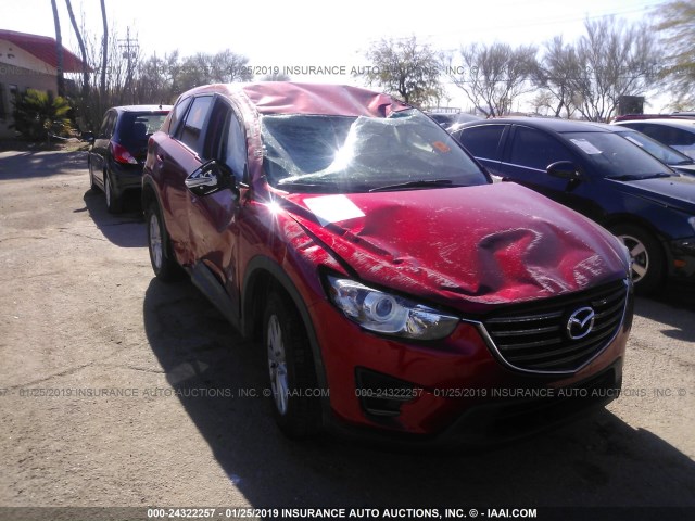 JM3KE2BY5G0885693 - 2016 MAZDA CX-5 SPORT RED photo 6