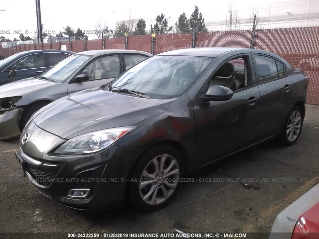 JM1BL1S60A1321507 - 2010 MAZDA 3 S GRAY photo 2