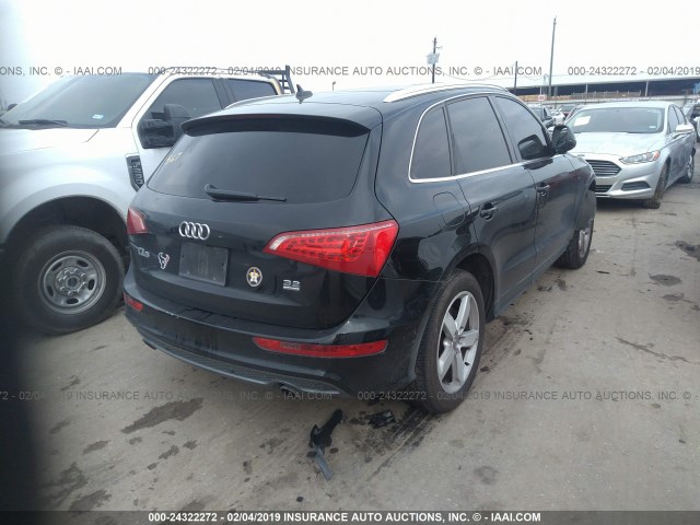 WA1DKAFP4CA018192 - 2012 AUDI Q5 PREMIUM PLUS BLACK photo 4