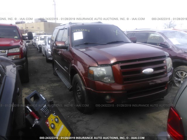 1FMFU20538LA31626 - 2008 FORD EXPEDITION LIMITED Champagne photo 1