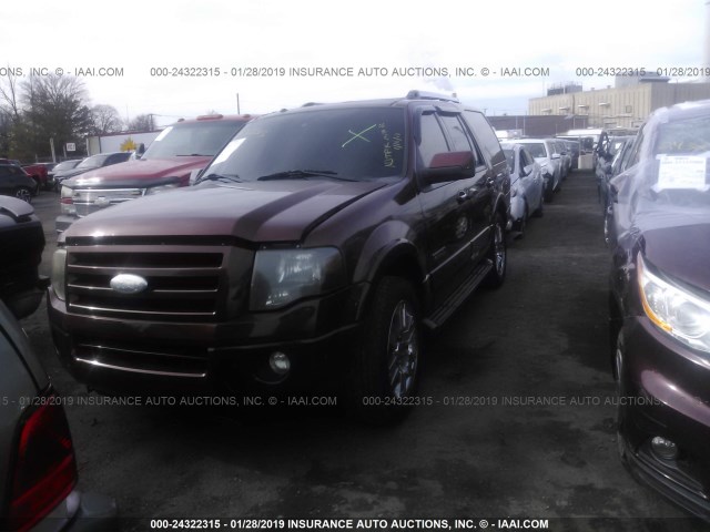 1FMFU20538LA31626 - 2008 FORD EXPEDITION LIMITED Champagne photo 2