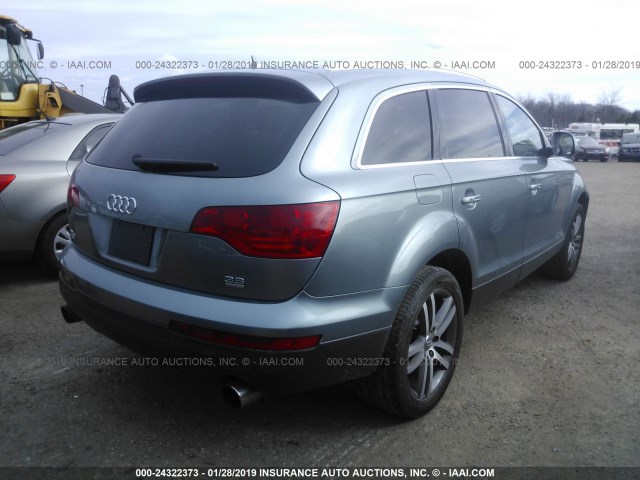 WA1BY74L47D064862 - 2007 AUDI Q7 3.6 QUATTRO PREMIUM GRAY photo 4