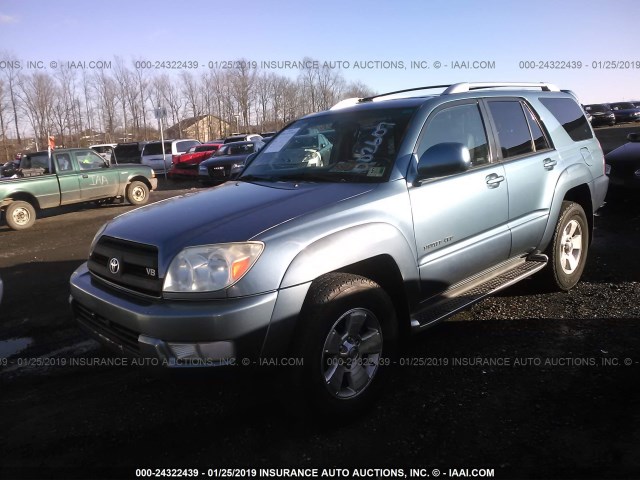 JTEBT17R930026073 - 2003 TOYOTA 4RUNNER LIMITED BLUE photo 2