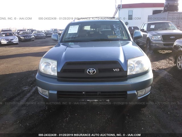 JTEBT17R930026073 - 2003 TOYOTA 4RUNNER LIMITED BLUE photo 6