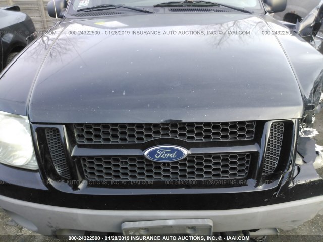 1FMZU77E82UB72256 - 2002 FORD EXPLORER SPORT TR  BLACK photo 10